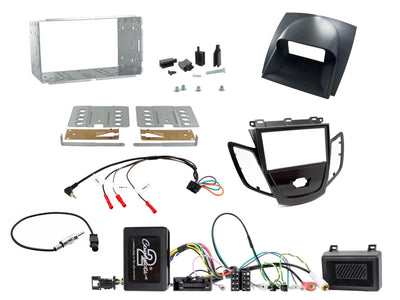 CTKFD72 Installation kit for the Ford Fiesta. This installation kit comes supplied with a piano black double DIN fascia kit - with a grey display cover