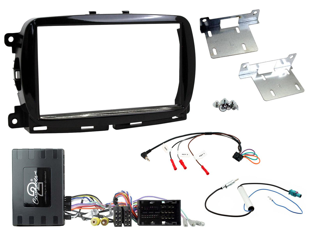 Connects2 CTKFT33 Fiat 500 2015 - 2021 Complete double din install kit