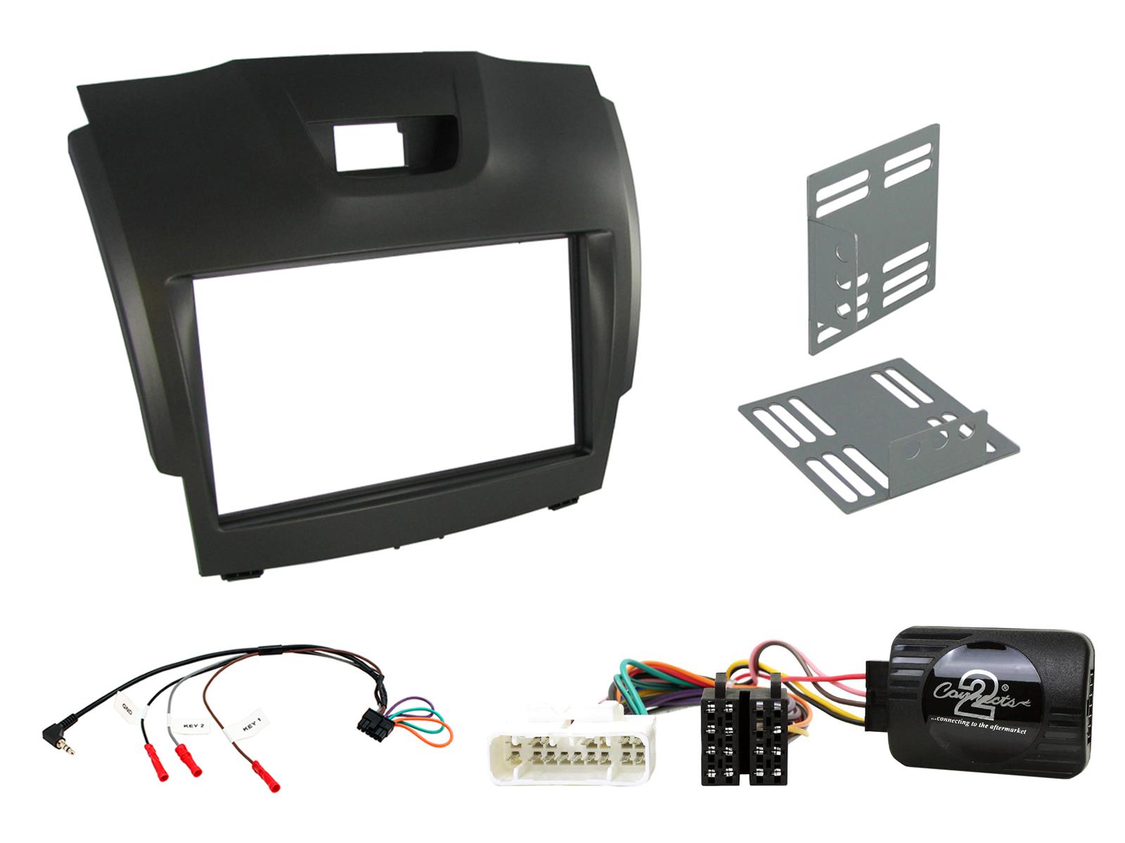 Connects2 CTKIZ01 - Isuzu D-Max 2012-2015 Complete Double Din Stereo Fitting Kit