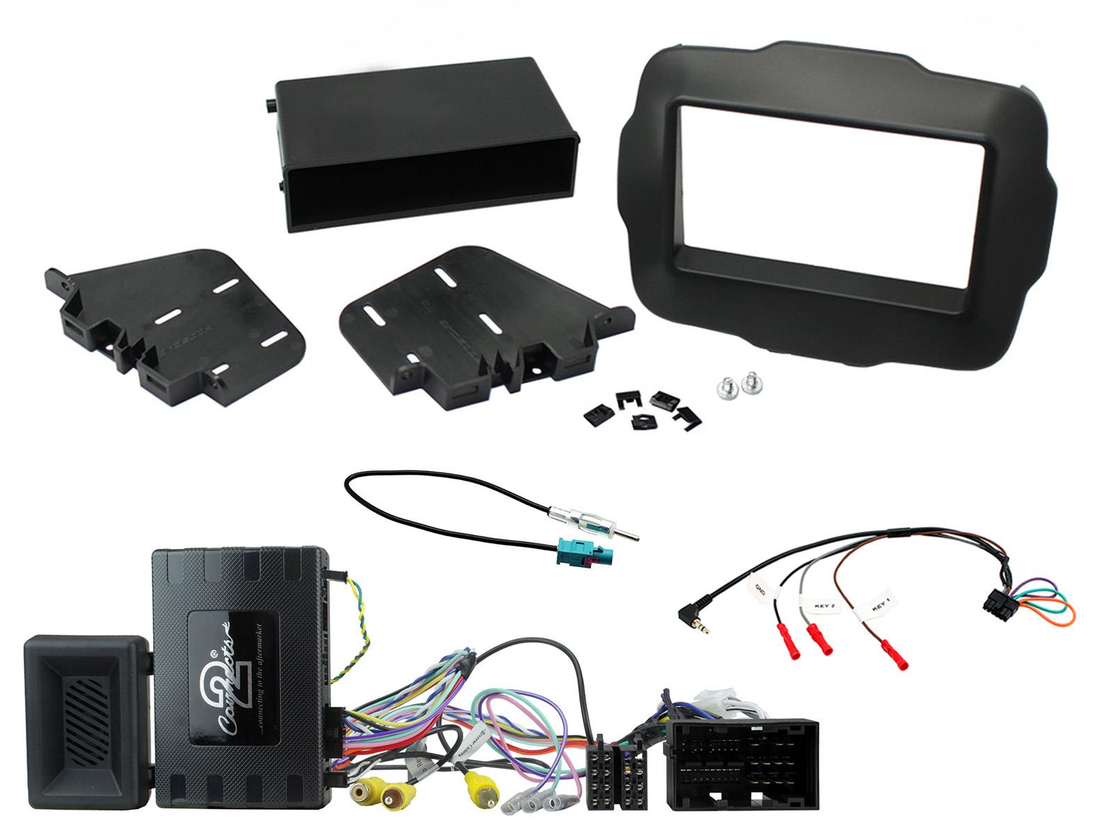 Connects2 CTKJP02 Jeep Renegade 2015-2021 Complete Double DIn Stereo Fitting Kit