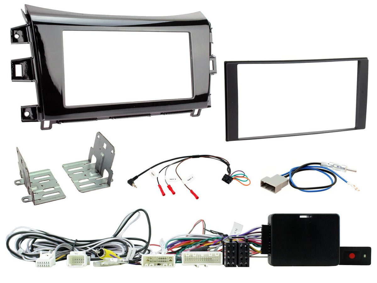 Connects2 CTKNS20 Nissan Navara Complete Double Din Stereo Fitting Kit for 360 Camera