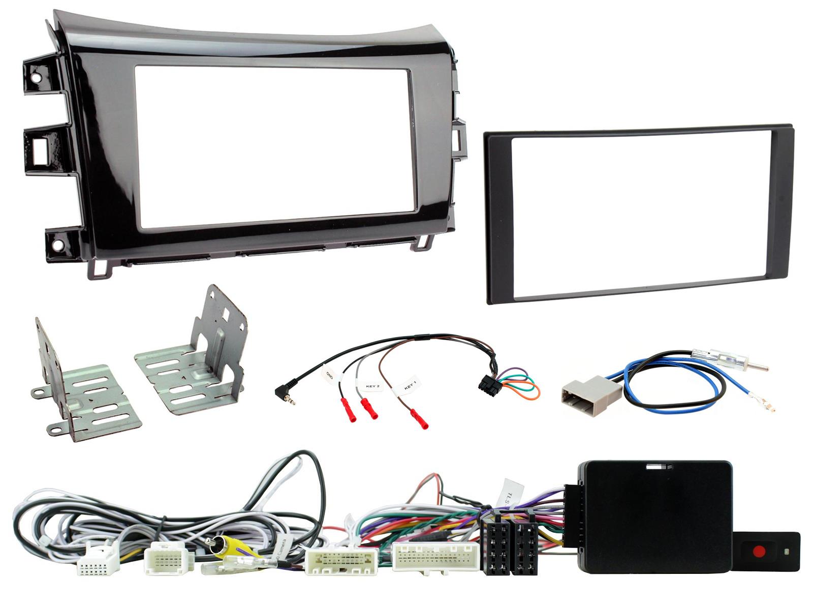 Connects2 CTKNS20 Nissan Navara Complete Double Din Stereo Fitting Kit for 360 Camera