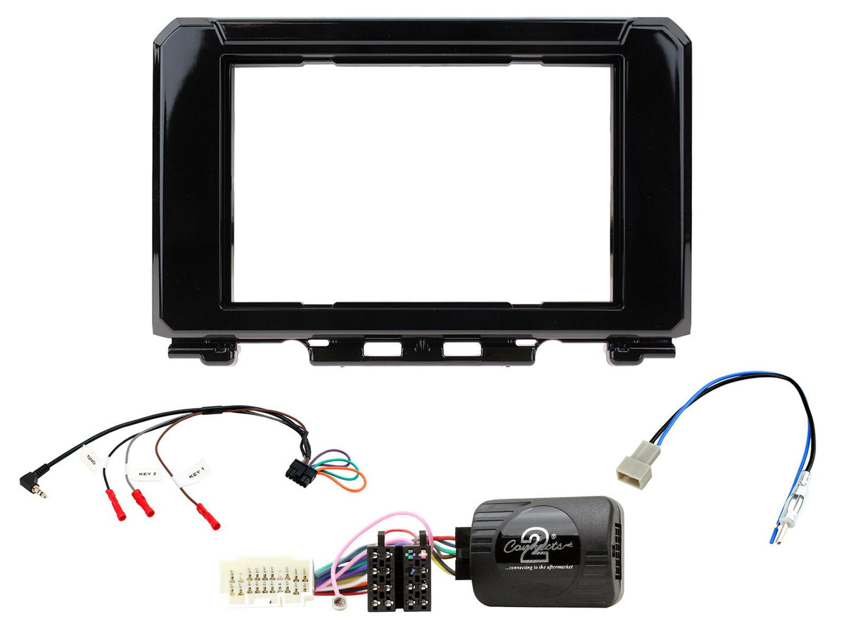 Connects2 CTKSZ13 - Suzuki Jimny 2018> Gloss Black Double DIN Radio Installation Kit