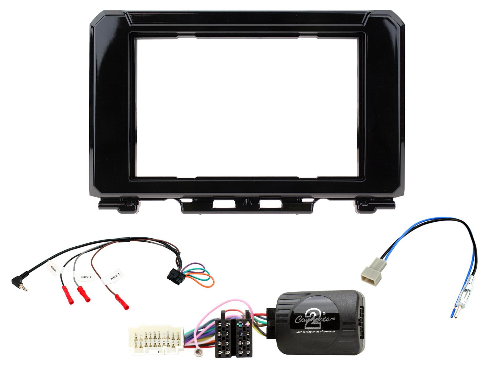 Connects2 CTKSZ13 - Suzuki Jimny 2018> Gloss Black Double DIN Radio Installation Kit