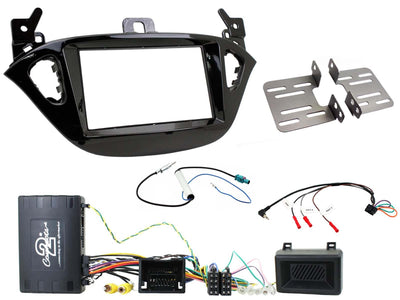 Connects2 CTKVX22 - Vauxhall Adam Corsa E Complete Double Din Stereo Fitting Kit