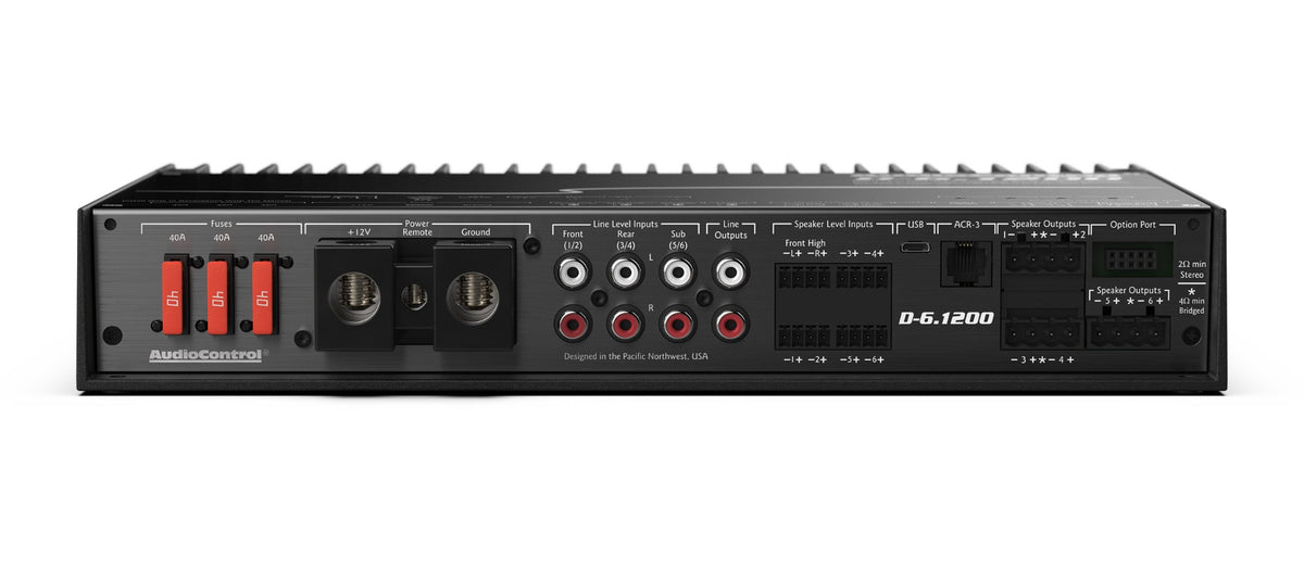 AudioControl D-6.1200 - High Power 6 Channel DSP Matrix Amplifier with AccuBass