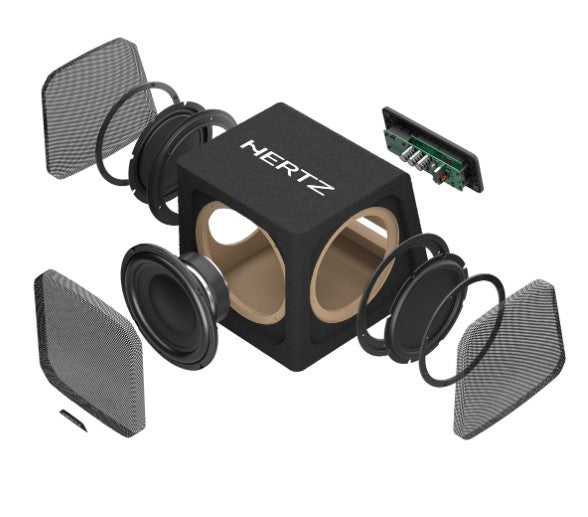 Hertz Dieci DBA 201 - 8" 440 W Active subwoofer box with double passive radiators