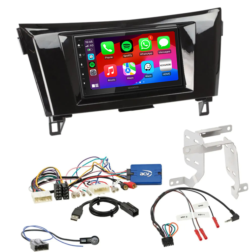 Kenwood DMX5023DABS Stereo CarPlay Android Auto Upgrade for Nissan Qashqai J11 2014-2017