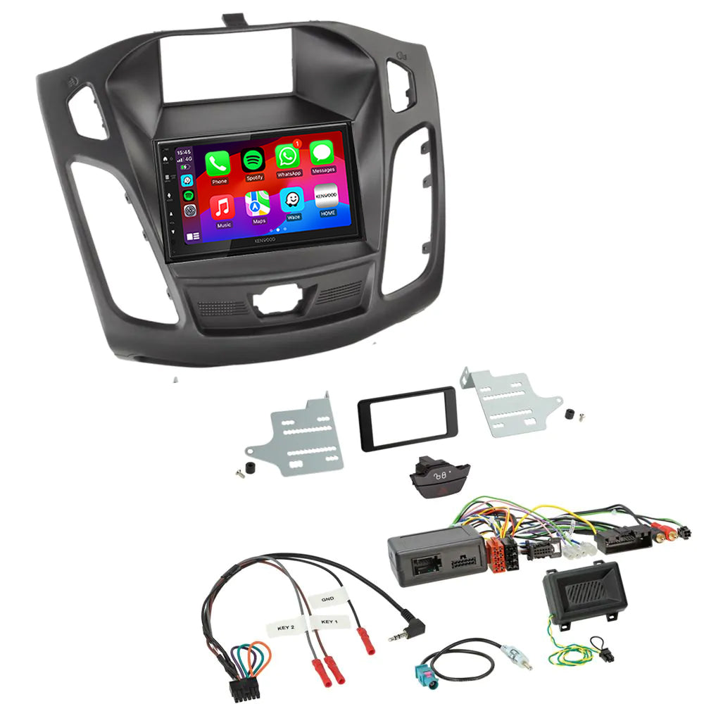 Kenwood DMX5023DABS Stereo CarPlay Android Auto Upgrade for Ford Focus Mk3 2011-2014