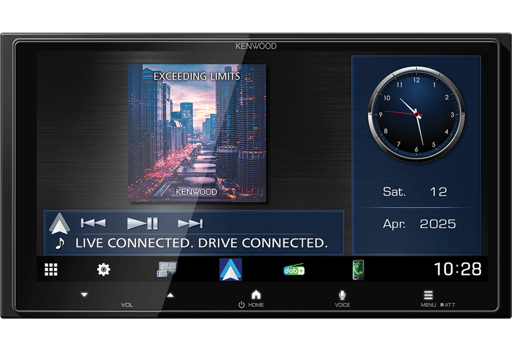 Kenwood DMX-7525DABS 6.8 Inch HD Wireless CarPlay Android Auto Mirroring DAB BT Screen