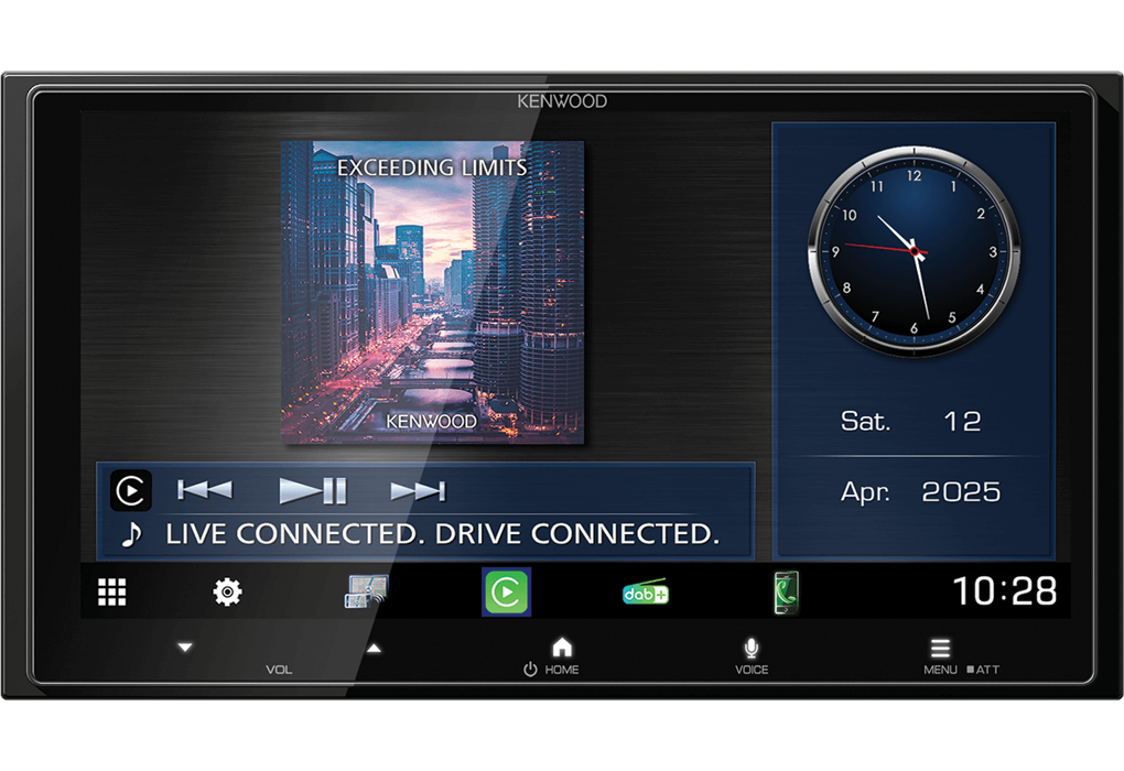 Kenwood DMX-7525DABS 6.8 Inch HD Wireless CarPlay Android Auto Mirroring DAB BT Screen