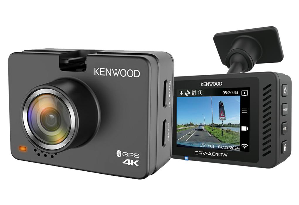 Kenwood DRV-A610W - 4K DashCam with built-in Wireless LAN & GPS With 64GB SD