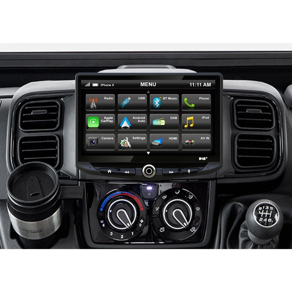 Peugeot Boxer 2021>  CarPlay Android Auto 10" Touch Screen DAB Bluetooth Camper Heigh10 Stereo