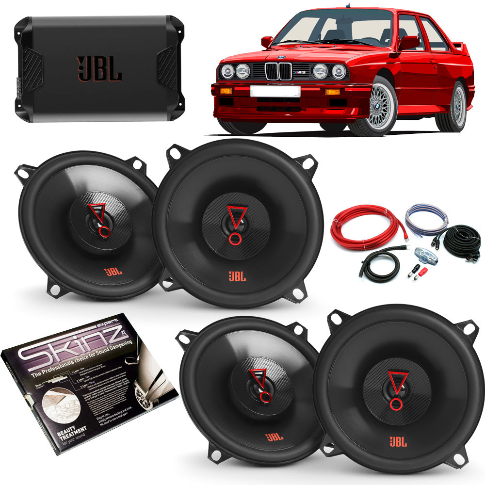 BMW 3 Series E30 - JBL Front & Rear Speakers & Amplifier Upgrade Package