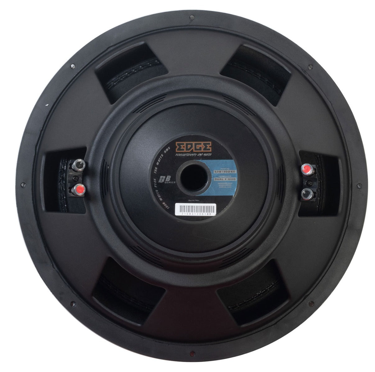 Edge EDB15D2-E0 - 15" Dual 2 Ohm Car Subwoofer 1500W
