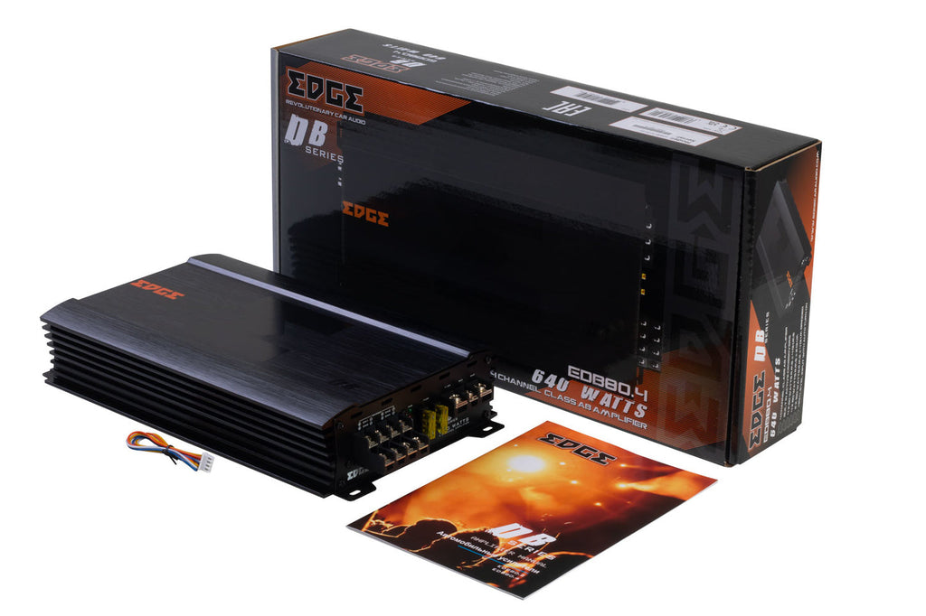 EDGE EDB80.4LITE-E2 - 4 Channel Car Amplifier 640watts