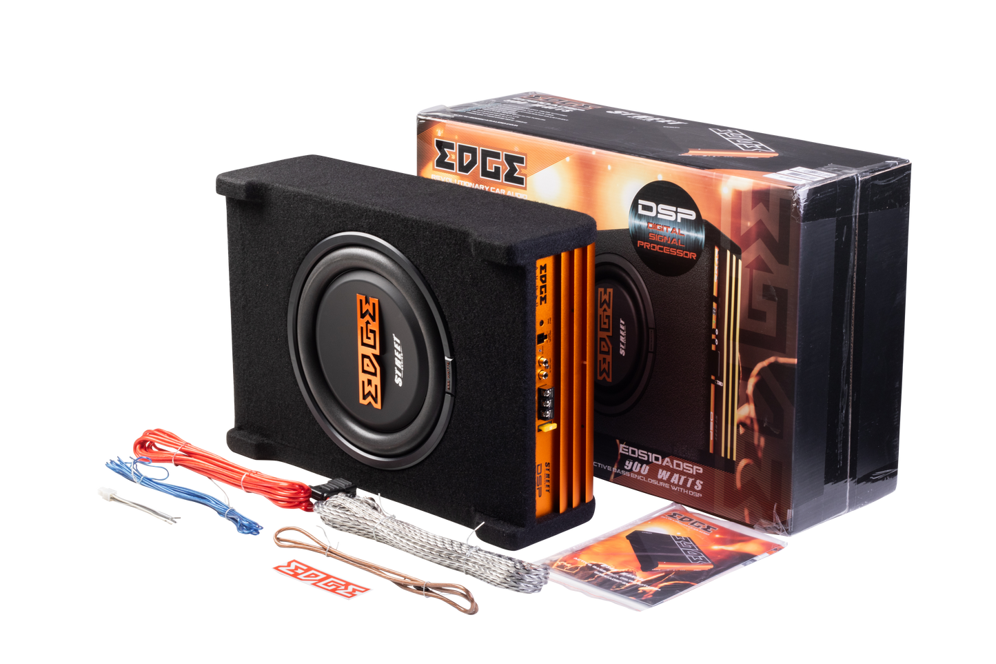 Edge EDS10ADSP - 10" Compact Subwoofer with DSP Enclosure 900W