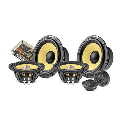 Focal ES165 KX3E - ELITE K2 Power 6.5" 3-Way Component Car Speakers 680W