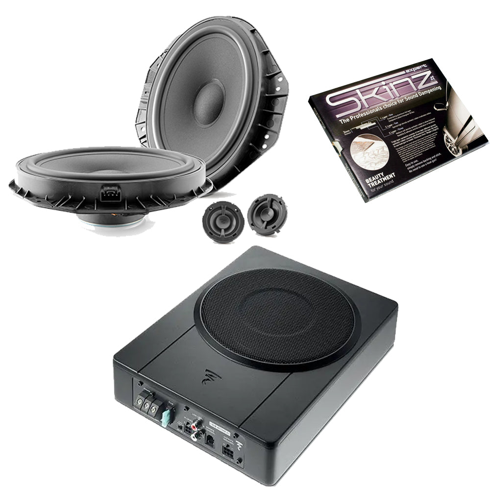 Bespoke Car 2-Way Component Speaker Upgrade With 2.1 Active Underseat Subwoofer For Ford F-150 Raptor