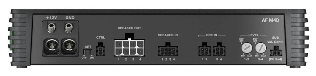 Audison Forza AF M4D Amplifier 4 Channel Bridgeable Class D Amp 1040W RMS
