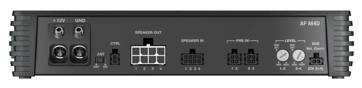 Audison Forza AF M4D Amplifier 4 Channel Bridgeable Class D Amp 1040W RMS