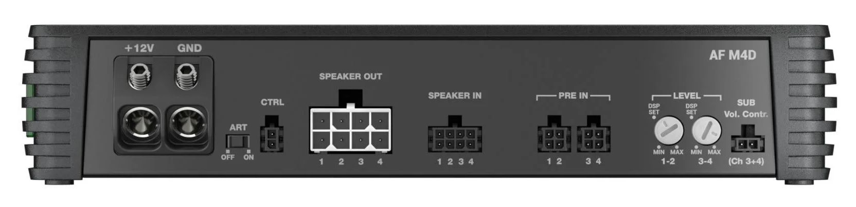 Audison Forza AF M4D Amplifier 4 Channel Bridgeable Class D Amp 1040W RMS