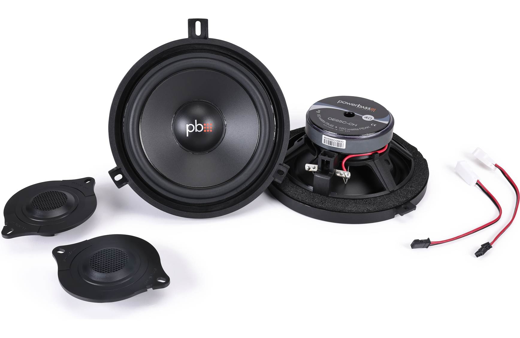 Powerbass OE65C-CH - 6.5" Jeep & Chrysler Direct Fit OEM Replacement Component Speakers