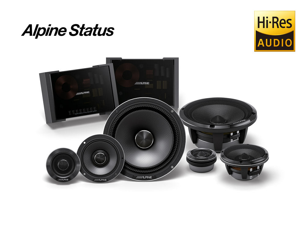 Alpine HDZ-653 - Status Hi-Res 6.5" 16.5cm 3-Way Component Car Speakers