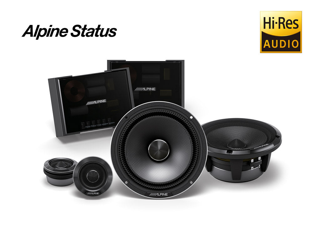 Alpine HDZ-65C - Status Hi-Res 6.5" 16.5cm 2-Way Component Car Speakers