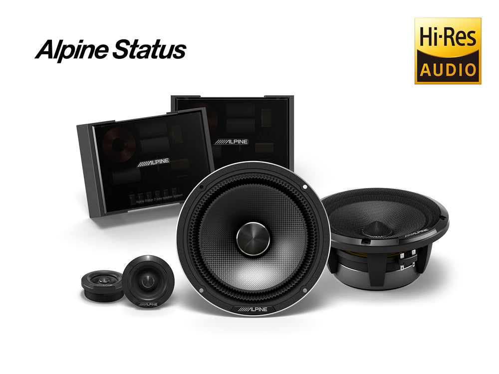 Alpine HDZ-65CS - Status Hi-Res 6.5" 16.5cm 2-Way Slim-fit Component Car Speakers