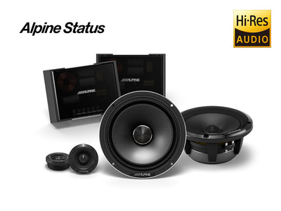 Alpine HDZ-65CS - Status Hi-Res 6.5" 16.5cm 2-Way Slim-fit Component Car Speakers