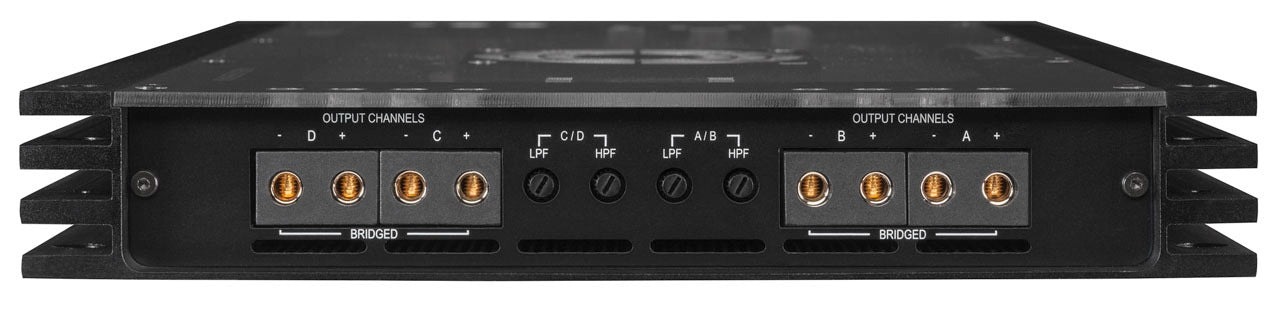 HELIX C FOUR 4-channel car high-end amplifier with integrated, active crossover 4 x 150 Watts