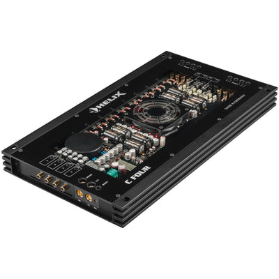 HELIX C FOUR 4-channel car high-end amplifier with integrated, active crossover 4 x 150 Watts