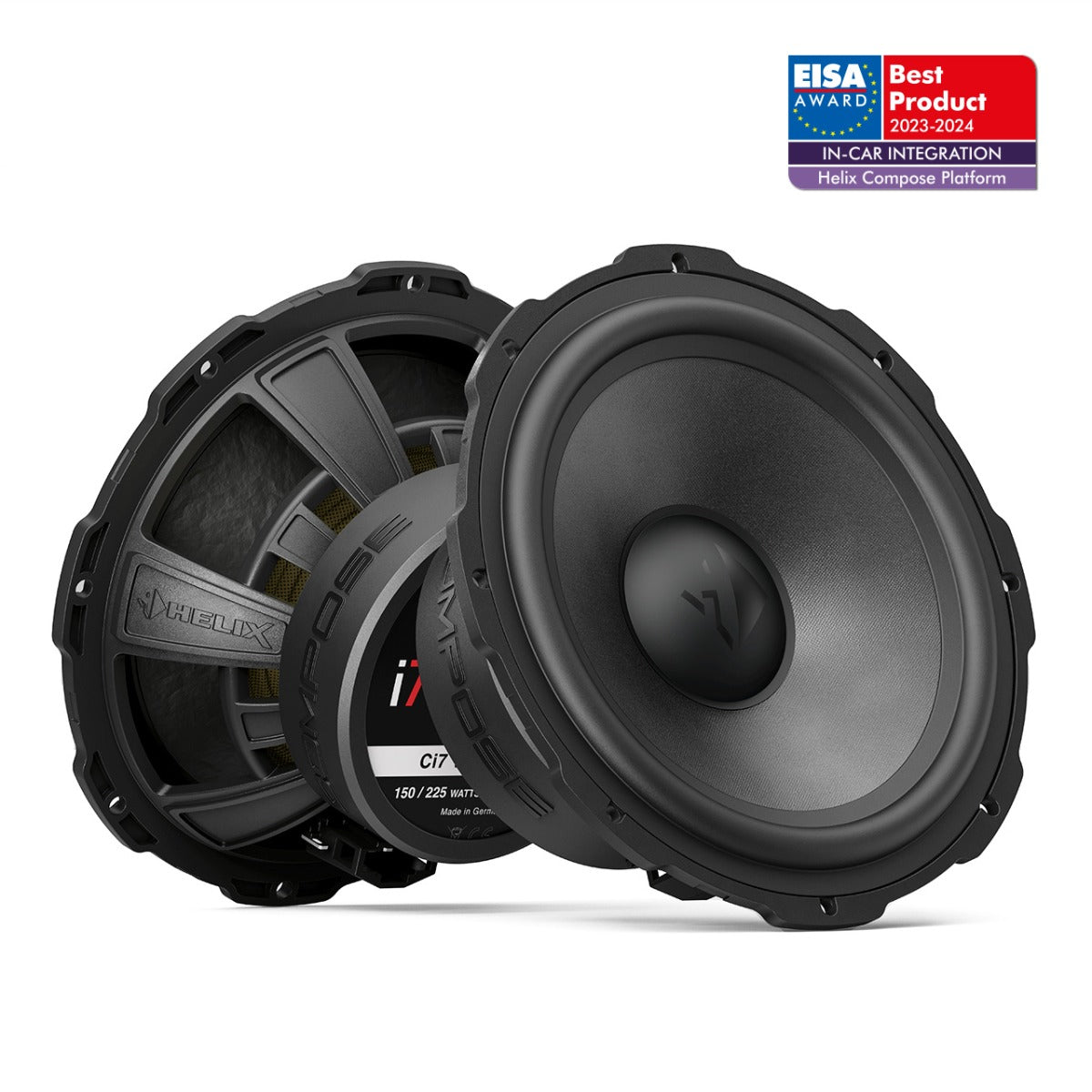 Helix Compose i7 Ci7 W165FM-S3 Midrange 6.5 Inch FlexMount Car Speakers 150w RMS
