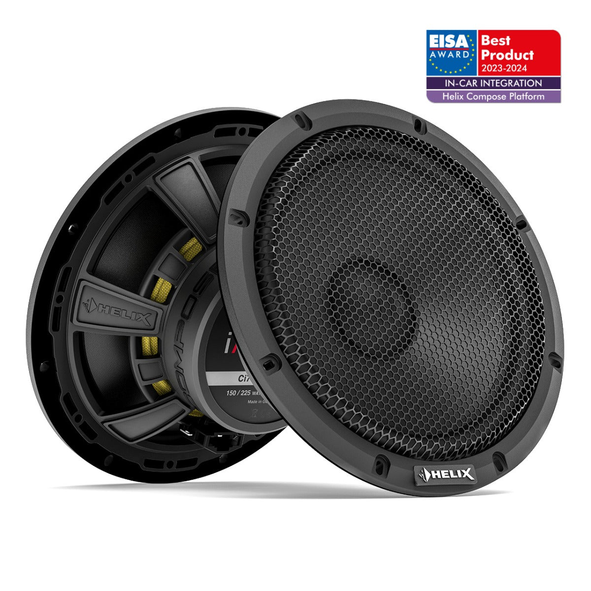 Helix Compose i7 Ci7 W200FM-S3 Woofer 8 Inch FlexMount Car Speakers 150w RMS With Grill Set