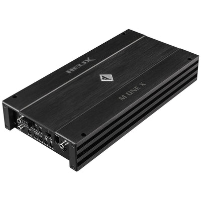 HELIX M ONE X 1-channel car subwoofer amplifier with active crossover, 1 Ohm stability & TwinPower Link 1,030 Watts