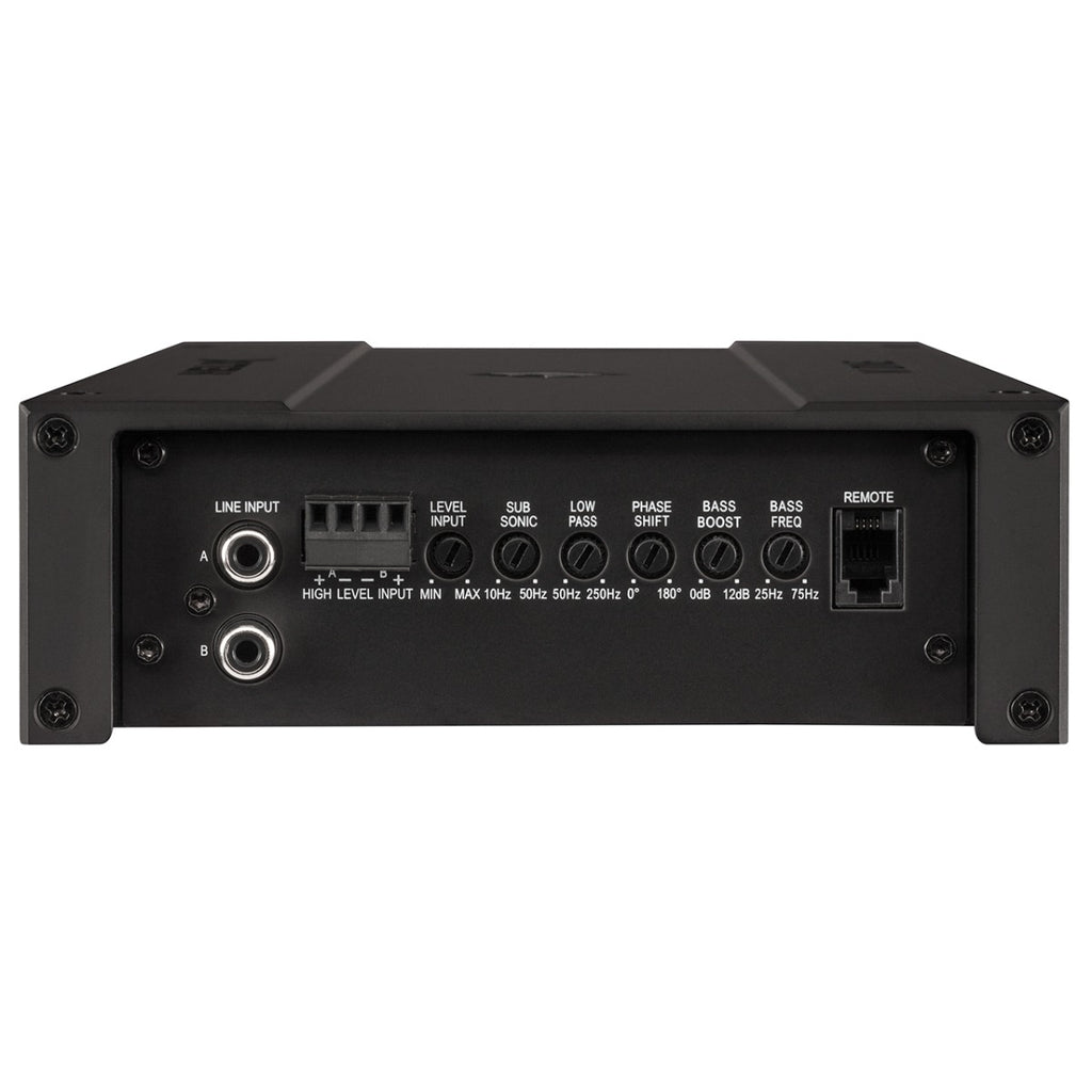 HELIX M ONE 1-channel car subwoofer amplifier with integrated active crossover and 1 Ohm stability 600 Watts