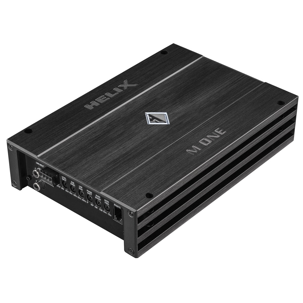 HELIX M ONE 1-channel car subwoofer amplifier with integrated active crossover and 1 Ohm stability 600 Watts