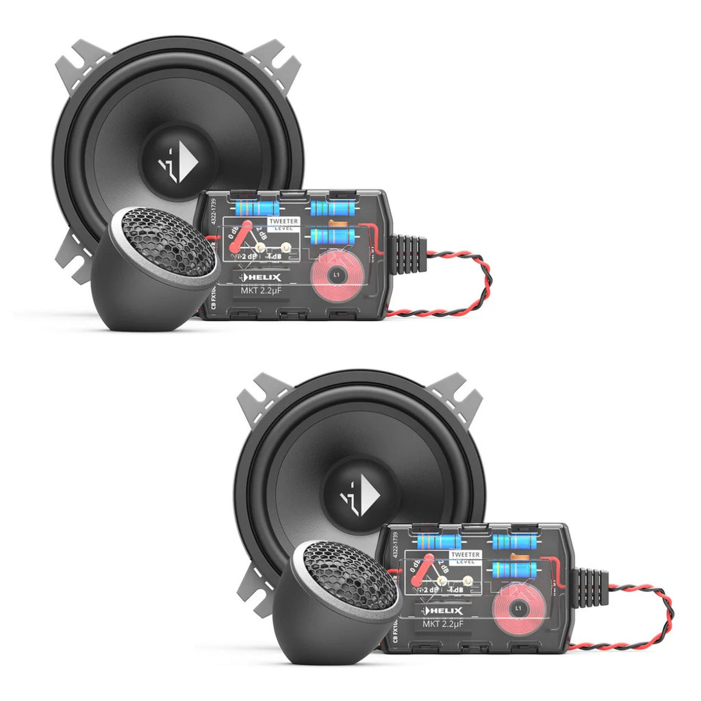 Helix Compose Basic CB K100.2-S3 FlexMount Car Speaker Kit 4 Inch 10cm 60w RMS Pair