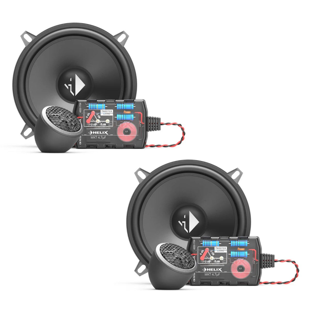Helix Compose Basic CB K130.2-S3 FlexMount Car Speaker Kit 5 Inch 13cm 70w RMS Pair