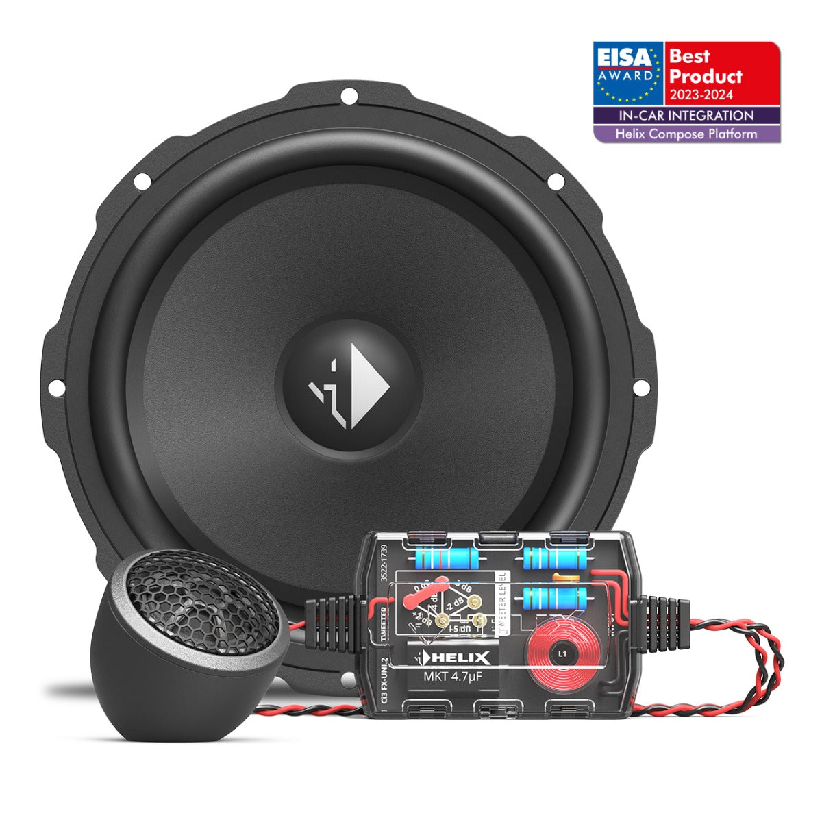 Helix Compose i3 Ci3 K165.2FM-S3 MK2 Component 6.5 Inch FlexMount Car Speakers 100w RMS