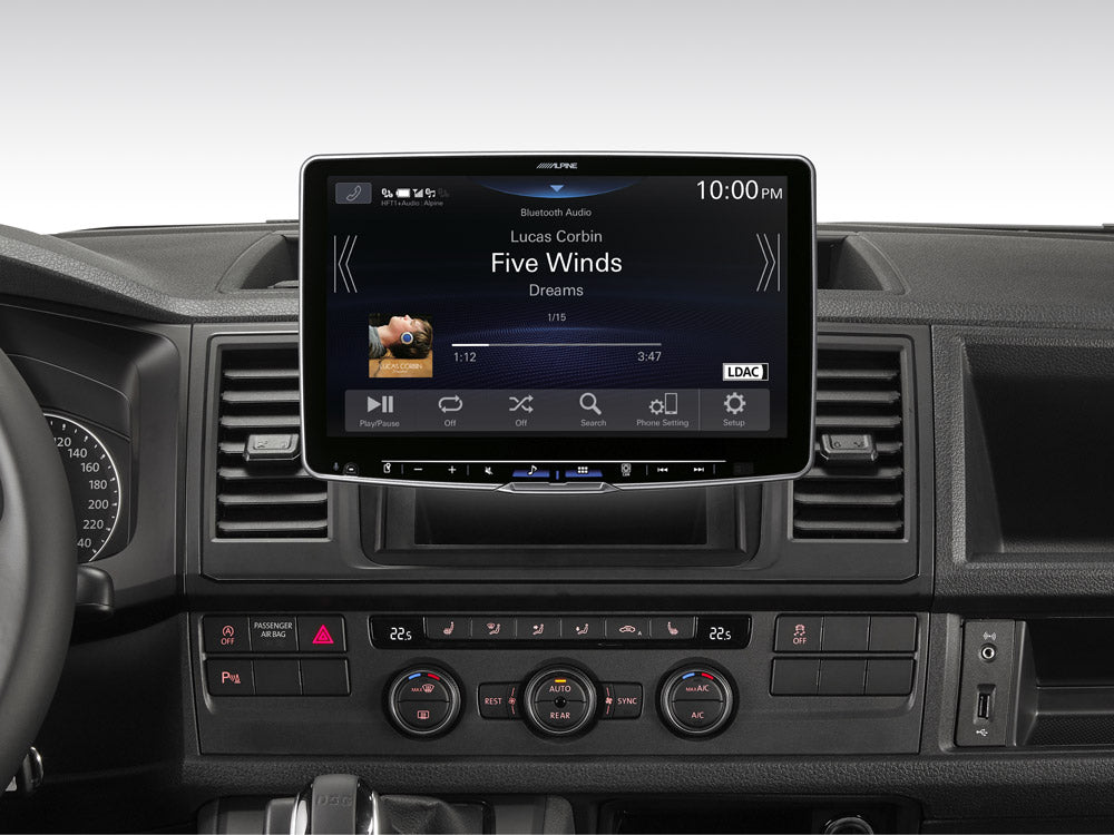 Alpine iLX-F115T6 - 11" Touch Screen CarPlay Android Auto DAB Bluetooth Hi-Res Audio Stereo for VW T5, T6