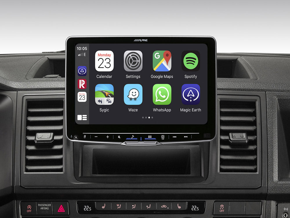 Alpine iLX-F905T6 - 9" Media Receiver DAB Bluetooth CarPlay/Android Auto For VW T6, T5
