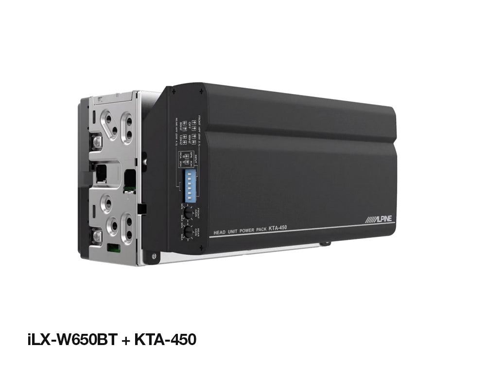Alpine KTA-450 4-Channel Amplifier (Head Unit Power Pack) for iLX-W650BT