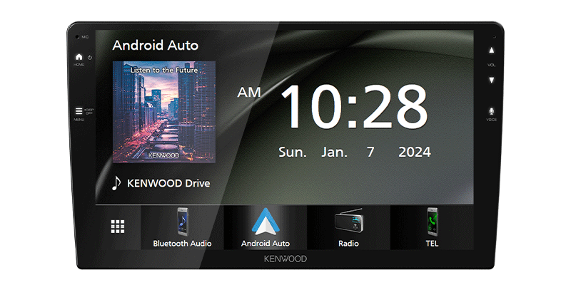 Fiat Kenwood DMX80AXS - 9 Inch Wireless CarPlay Android Auto Bluetooth Mirroring Screen