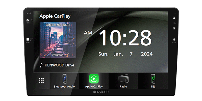 Hyundai Kenwood DMX80AXS - 9 Inch Wireless CarPlay Android Auto Bluetooth Mirroring Screen