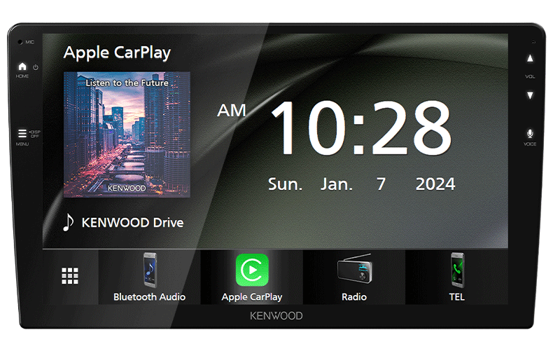 Hyundai Kenwood DMX80AXS - 9 Inch Wireless CarPlay Android Auto Bluetooth Mirroring Screen
