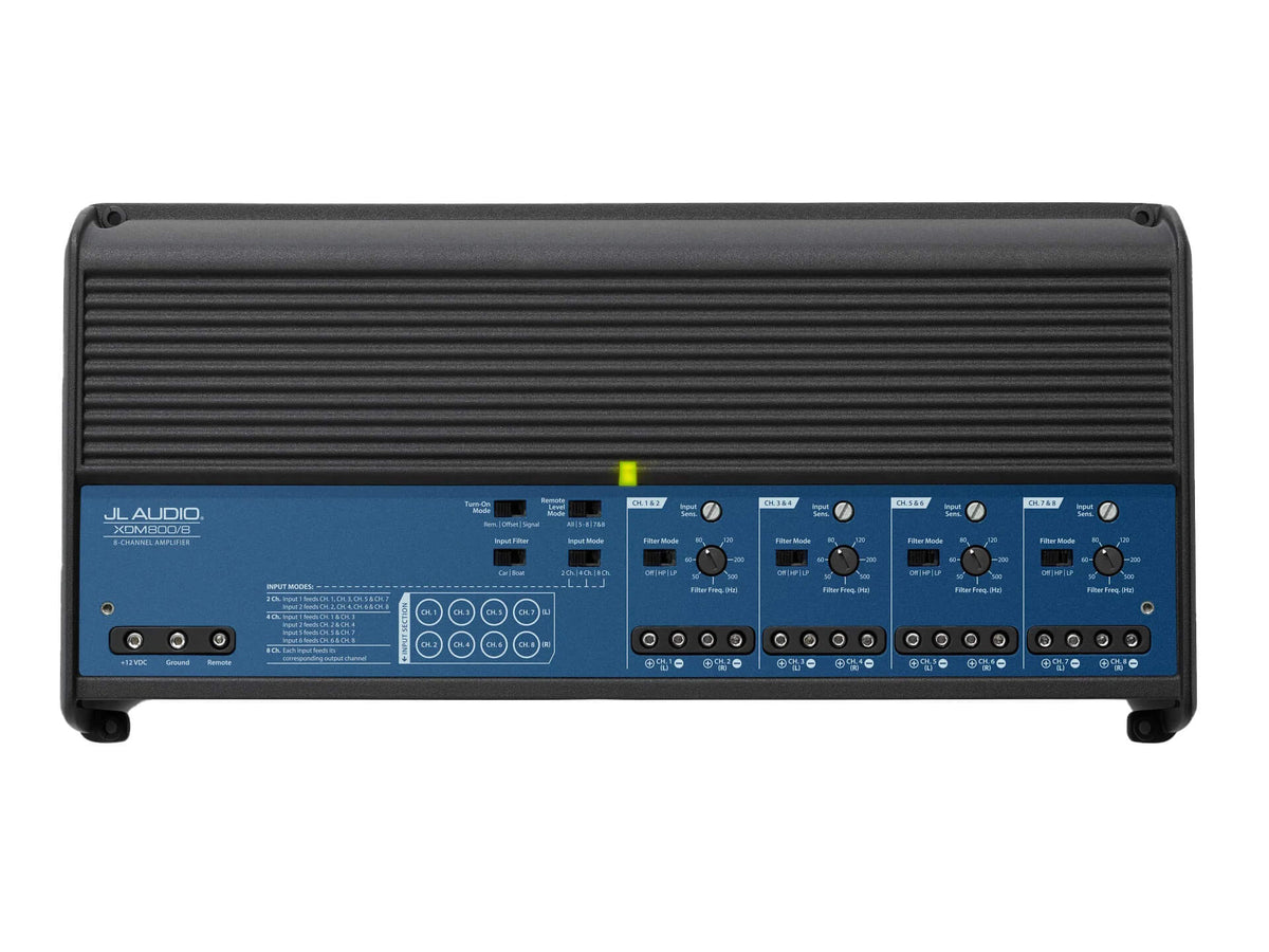 JL Audio XDM800/8 - 8 Channel Class D Car & Marine Amplifier 800W