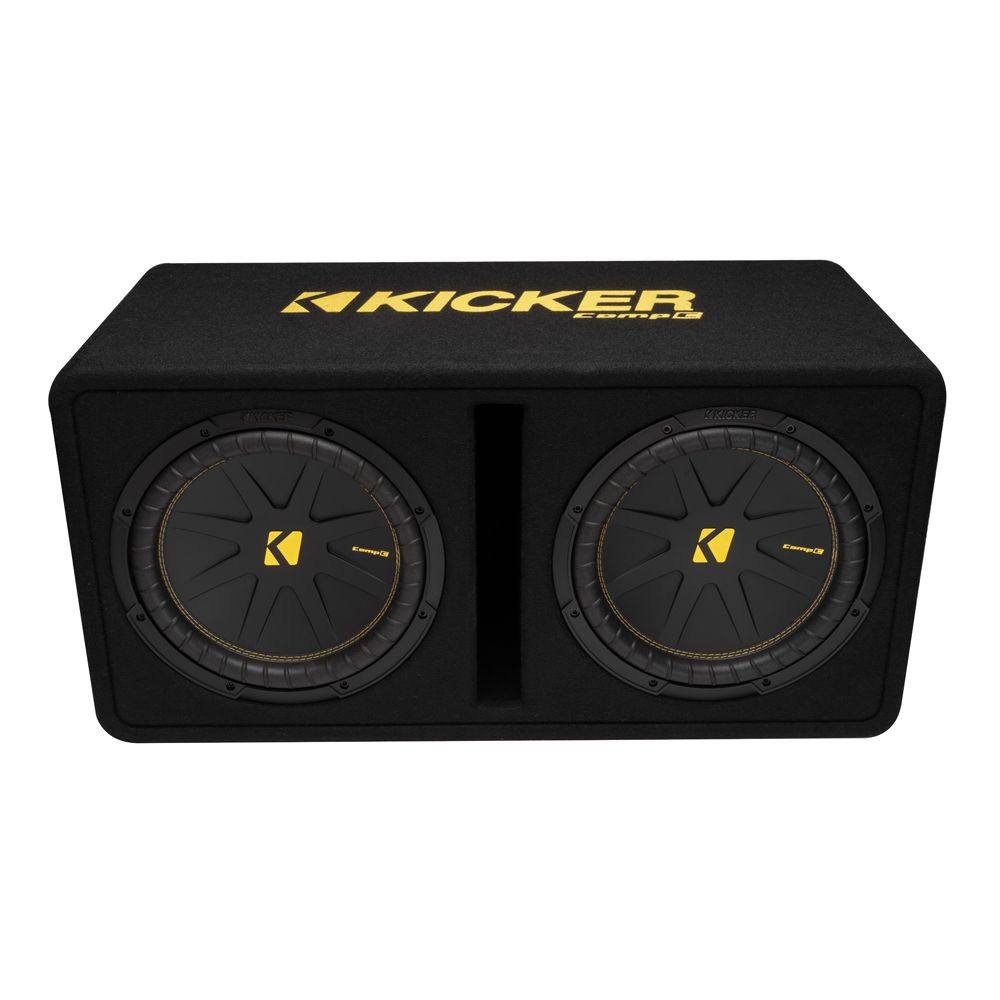 Kicker KA50DCWC122 - CompC Dual 12" Ported Loaded Enclosure - 2 Ohm