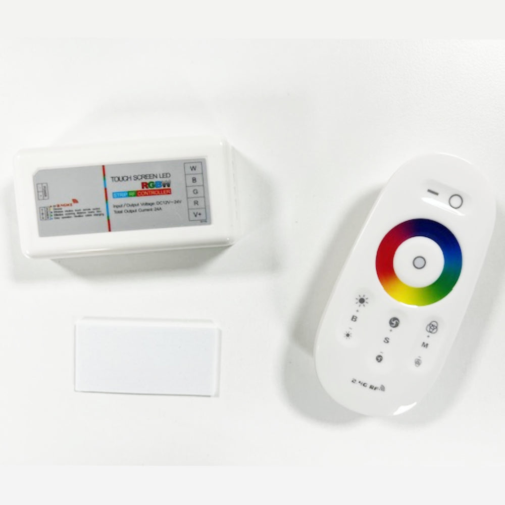 RGBW Controller & Remote 2.4GHz RF Touch Screen DC12V-24V